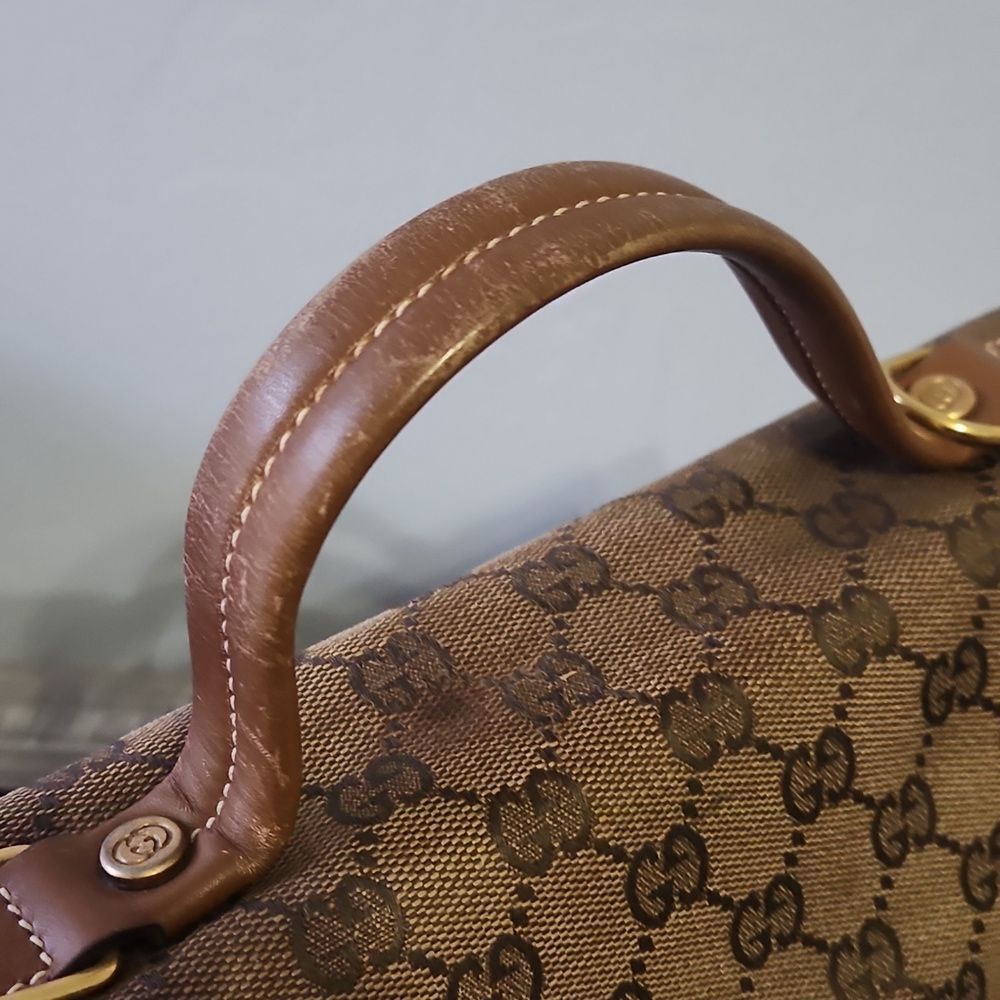 Gucci GG Canvas Tan and Brown Monogram Bag - Picture 13 of 14